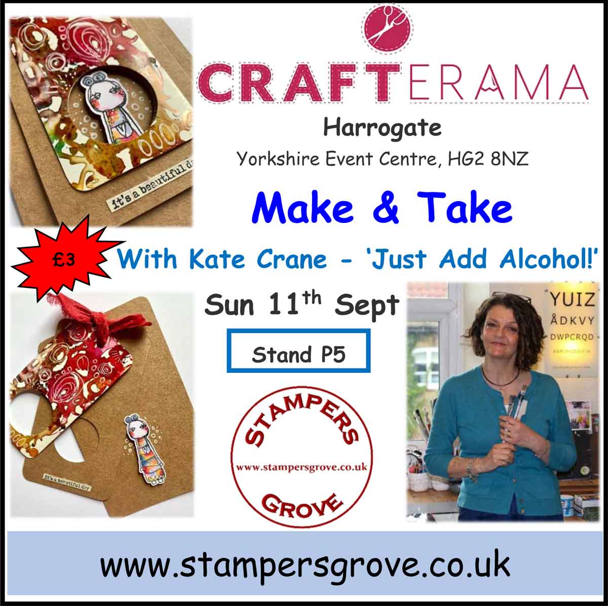 StampersGrove's tweet photo. Crafterama Harrogate news next weekend - its going to be a good one! (and a few other bits of Stampers Grove news) - https://t.co/BjCt30UsH2 https://t.co/xPOzzuezhp