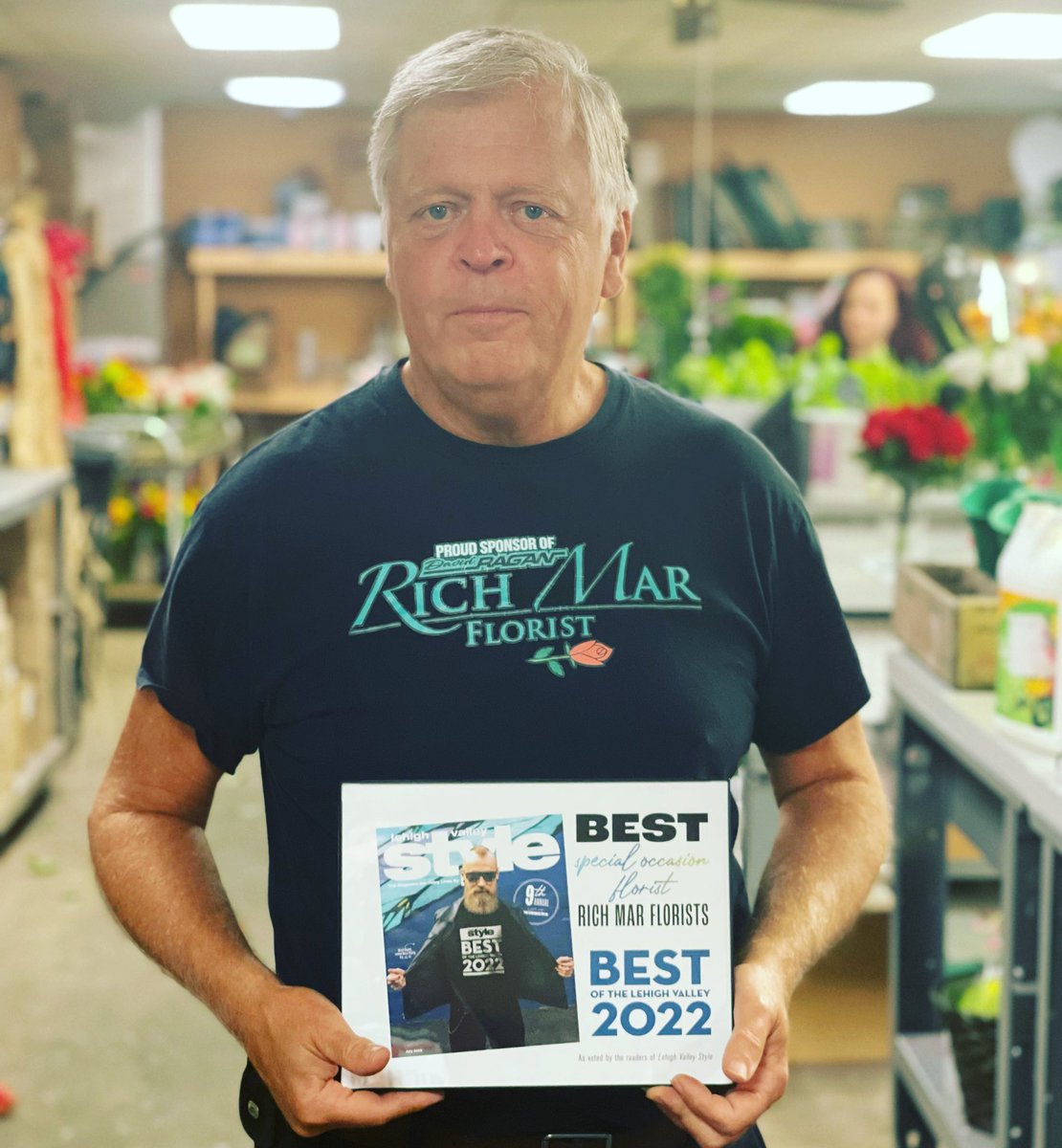 The boss is flashing some new hardware!!! Best Special Occasion Florist 2022 by <a href="/LVStyle/">Lehigh Valley Style</a> 🎉🏆🌹