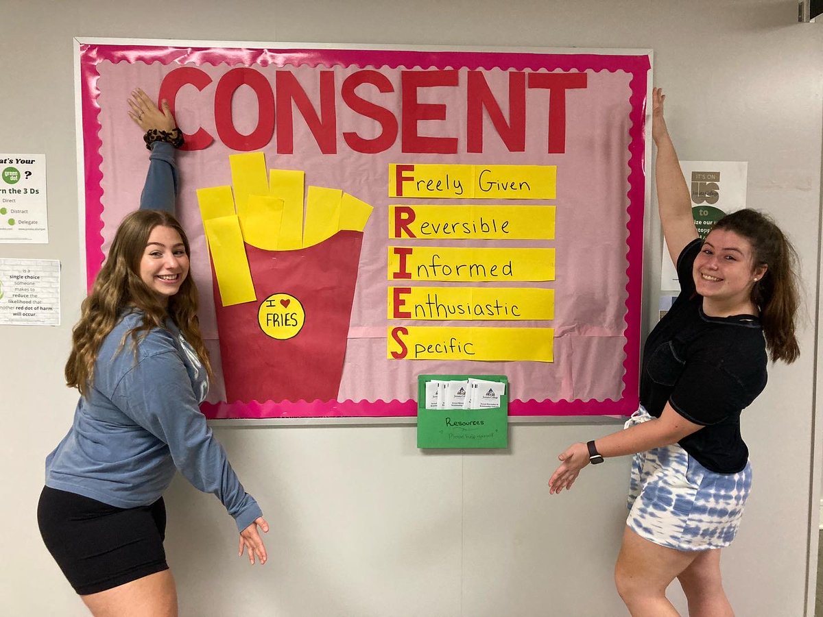 juniataspot's tweet photo. Who loves FRIES? We do!

Remember FRIES when it comes to consent:

Freely given
Reversible
Informed
Enthusiastic
Specific

#cultureofconsent #livethegreendot #supportsurvivors #reclaimredzones #itsonus https://t.co/FZ1QgQyP6I