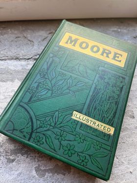 Colne_Books's tweet photo. Books from this era are so beautiful. This copy of the Poetical Works of Thomas Moore was published in 1885 https://t.co/sGy4wWIxe6