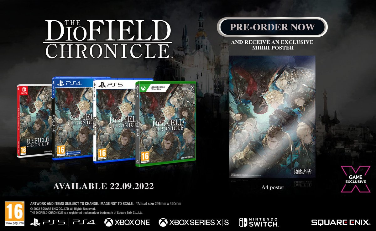 GAMEdigital's tweet photo. The DioField Chronicle ✨
The era of myths gives way to an era of great turmoil…

Pre-order to receive a GAME Exclusive Mirri Poster 👉 https://t.co/dbTP6xwQdK https://t.co/1sWtMJ6yxf