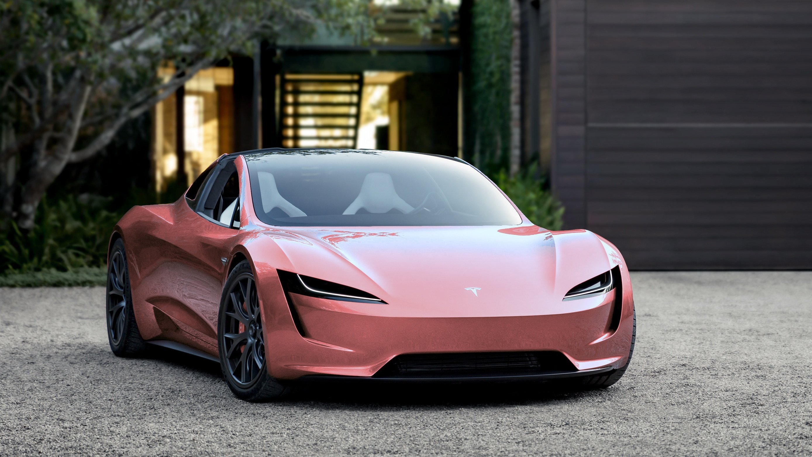 Tesla 2024 roadster gold