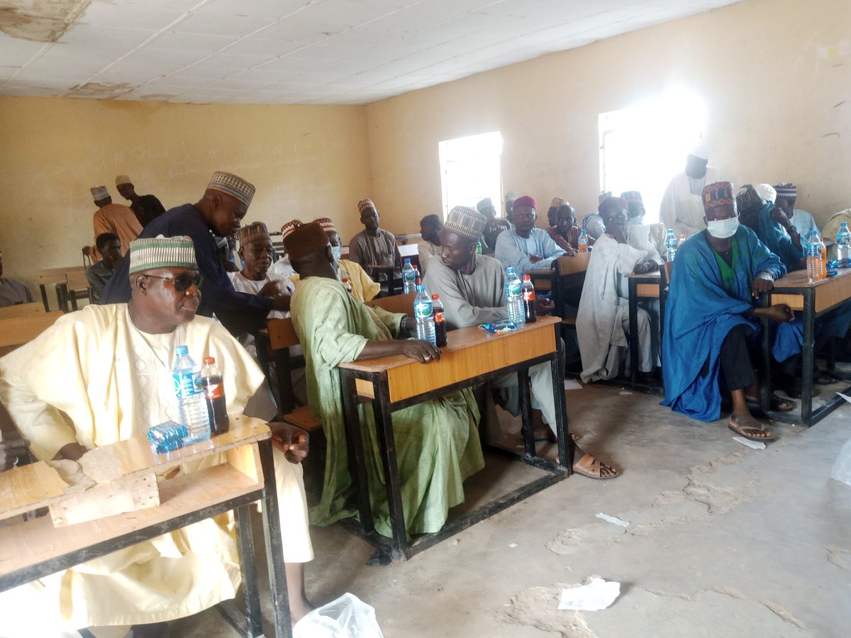 AwanaBaba's tweet photo. Town Hall Meeting with Traditional and Religious leaders in respect of ROTAVIRUS Vaccine, MNTE &amp; SCALES 3.0 which held in Gubio LGA, Borno State. https://t.co/YX5hlJIG7x