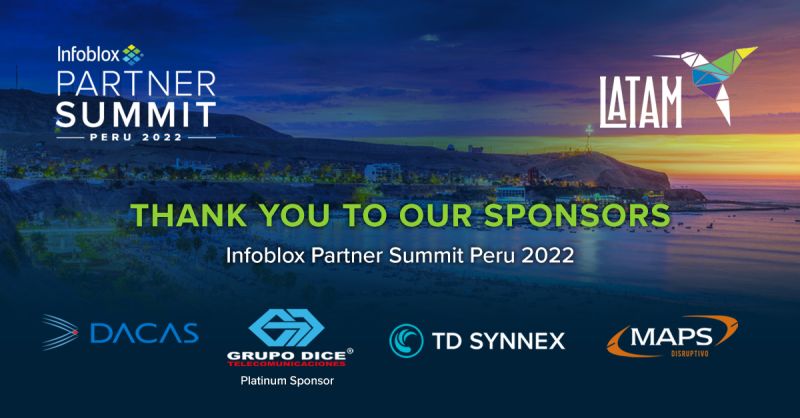 Infoblox's tweet photo. We're excited to see you at the annual Infoblox Latin America Partner Summit in Lima, Peru on September 8-9! View the agenda, list of speakers and more here: https://t.co/PbQZjYBze9 🇵🇪
#infobloxpartners #channelpartners #channelit #limaperu @dacasoficial @grupodiceof @TDSYNNEX https://t.co/C4yyjZIdOq