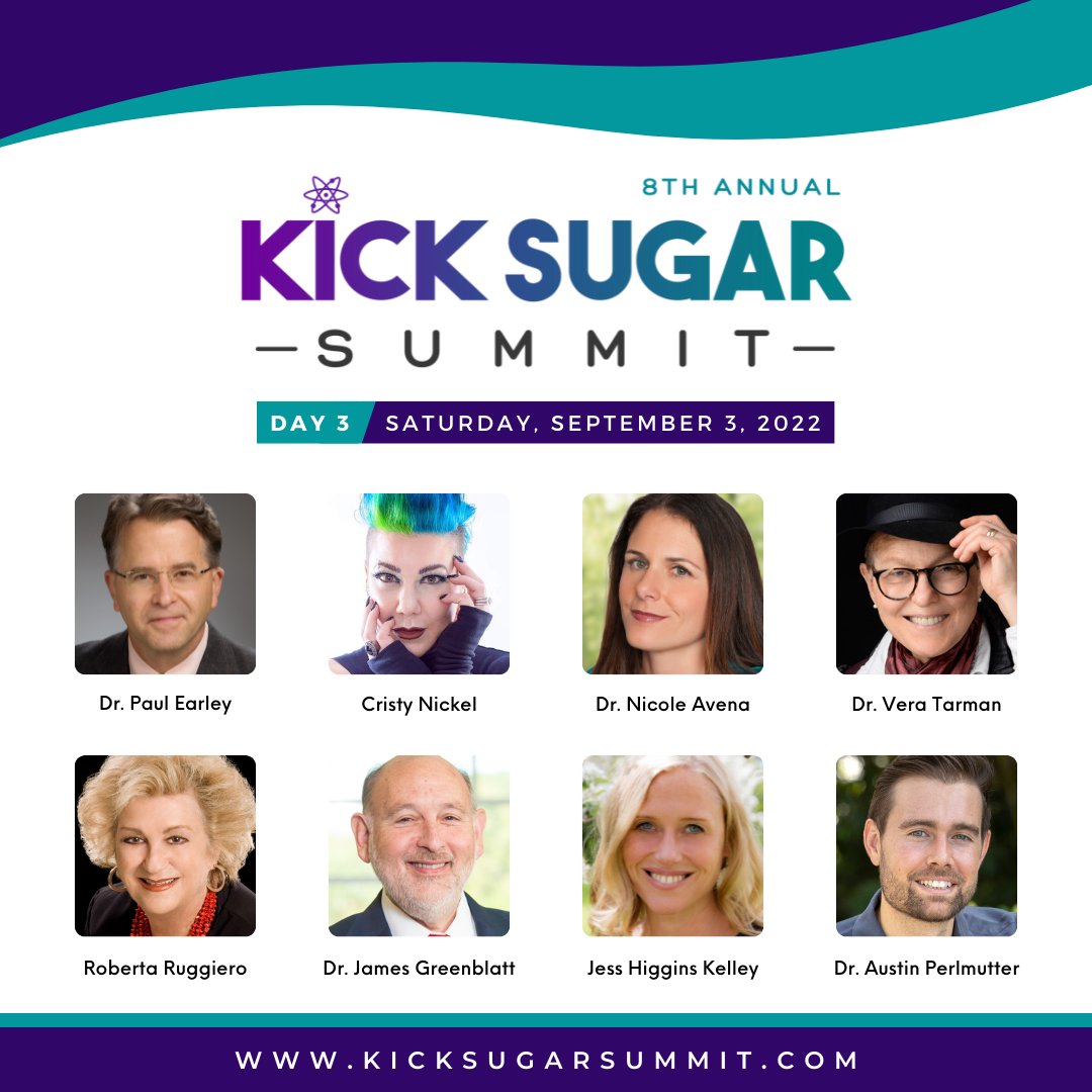 JaynSteele's tweet photo. Day 3 of the Kick Sugar Summit - a free educational event about the science of sugar addiction and sugar addiction recovery! Register here to listen to these 8 NEW speakers: https://t.co/cW6ROQsnNp https://t.co/A1Fpzr7Ybo