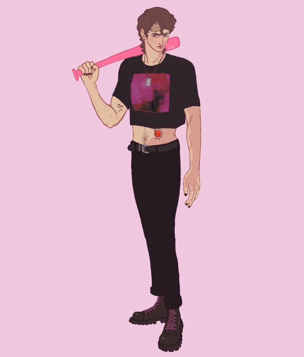 felt like drawing men in crop tops so i drew my beloved :)