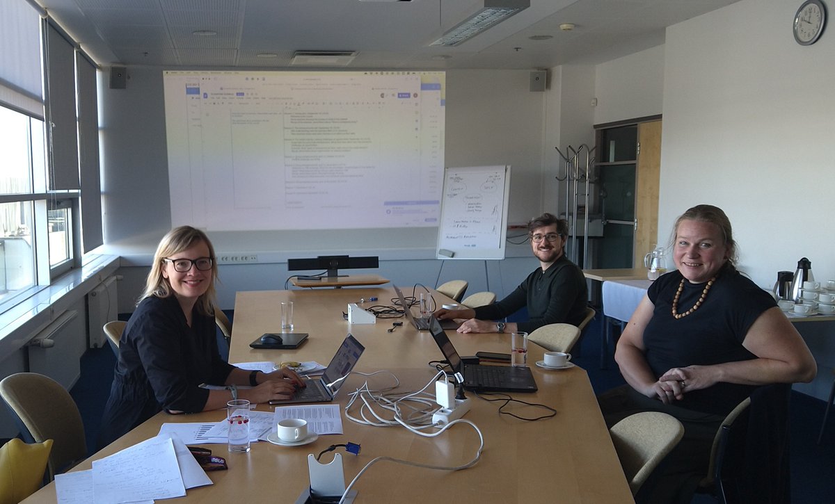 screenme_net's tweet photo. How to create our #ScreenME #entrepreneurship syllabus so that #BFM's #media students are encouraged to think and act entrepreneurially?  #screenme_net get-together @TallinnUni @bfm_university @ulrike_rohn. With big smiles &amp; strong passion. As always. https://t.co/jnGizFjRXF