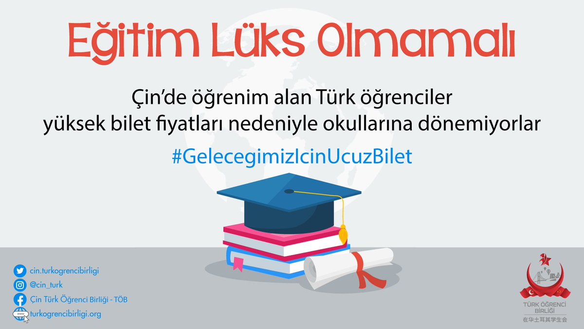 alinarsap1's tweet photo. Türk öğrencilerin Çin'e dönüş yolu açıldı. Eğitimimize devam edebilmemiz için bir öğrencinin uçak bileti için ödemesi gereken miktar 100.000 TL ile 400.000 TL arasındadır.

 #GelecegimizIcinUcuzBilet https://t.co/DPwYoJllsG