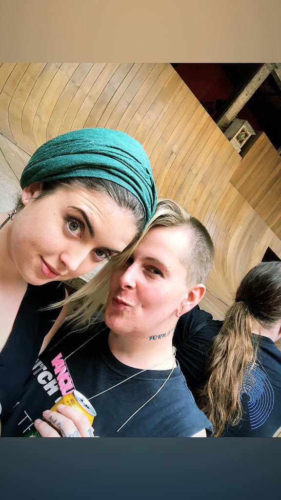 Lesbians at #IJoan feeling thoroughly not erased or any of the other bullshit things TERFs claim they’re defending us from

Play was fucking amazing and everyone should see it <a href="/The_Globe/">Shakespeare’s Globe</a> btw 

#wearejoan 🔥