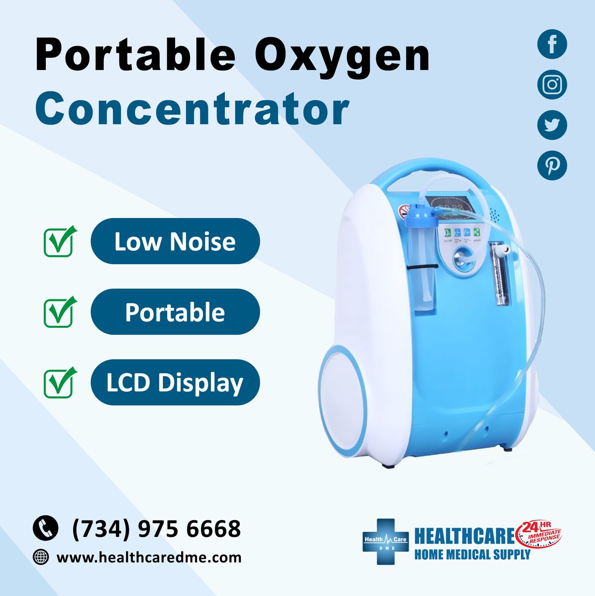 healthcaredme's tweet image. 📣Portable Oxygen Concentrator - lightweight, compact, and user-friendly!

📲Order yours today!
For more info at Healthcare DME:
Click the Website Link: healthcaredme.com/portable-oxyge… for more!! 💙

#oxygenconcentrator #portableoxygenmachine #portableoxygendevice #portableoxygensupply