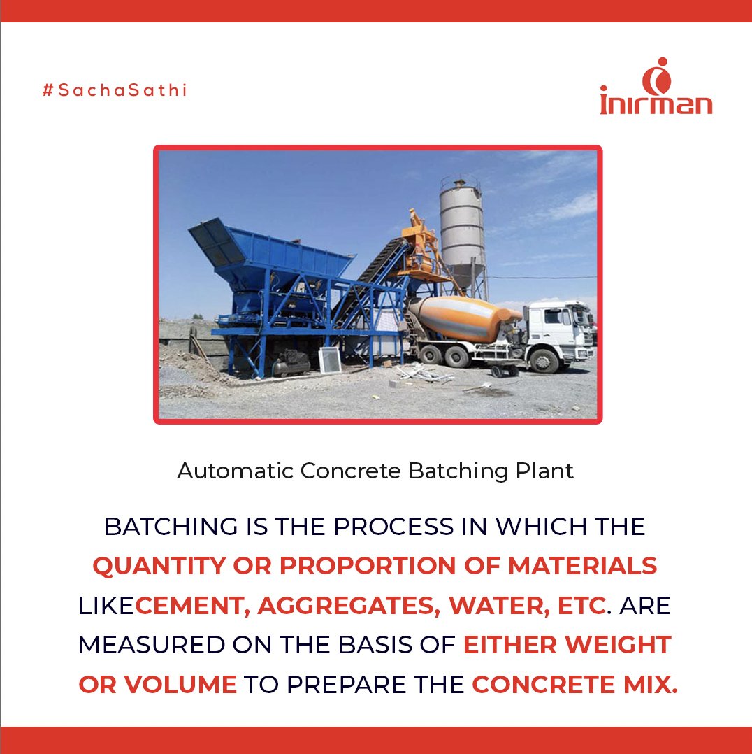 i_nirman's tweet photo. Batching of Concrete:
#cement #cementindustry #PCCcement #buildingconstruction #engineeringservices #inirman #sachasathi #b2bleads #businessnetworking #cementindustry #wholesalemarket #industryinindia #cementmanufacturing #batchingplant #batchingconcrete https://t.co/jXp1myz5x6