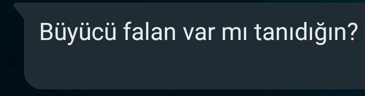 Gelen kutumda sıradan bir mesaj ..