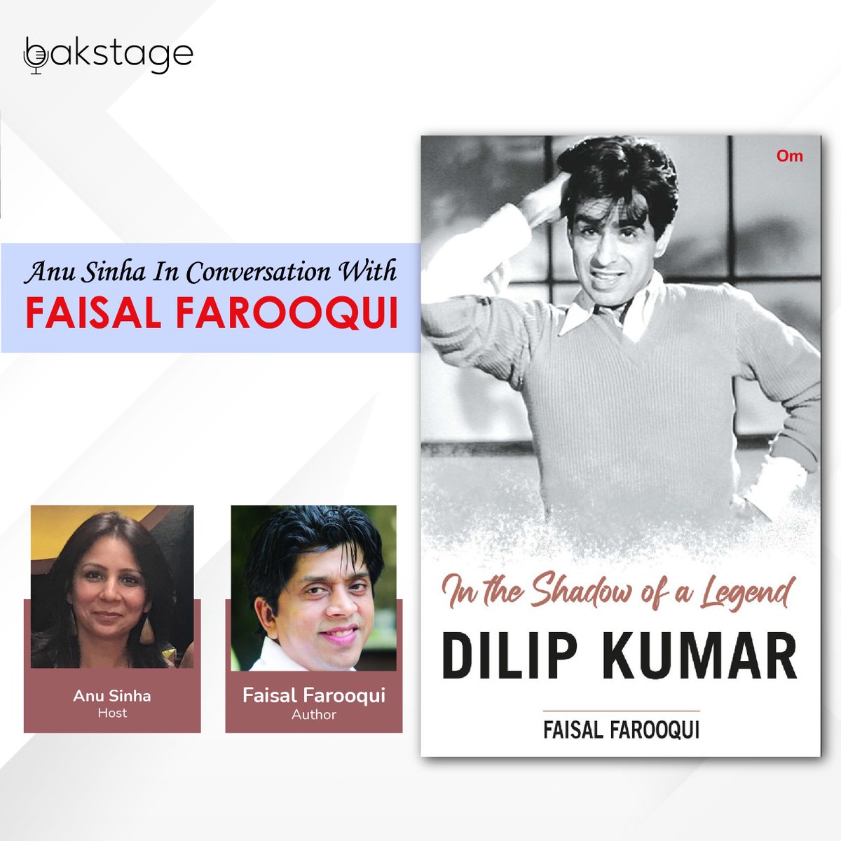 Join host Anu Sinha in conversation with @FAISALmouthshut as they delve deeper into what his book - In The Shadow Of A Legend Dilip Kumar entails, tomorrow at 7:30PM only on Bakstage. . Session Link: bkstg.flyx.me/hh62Ci3H1sb