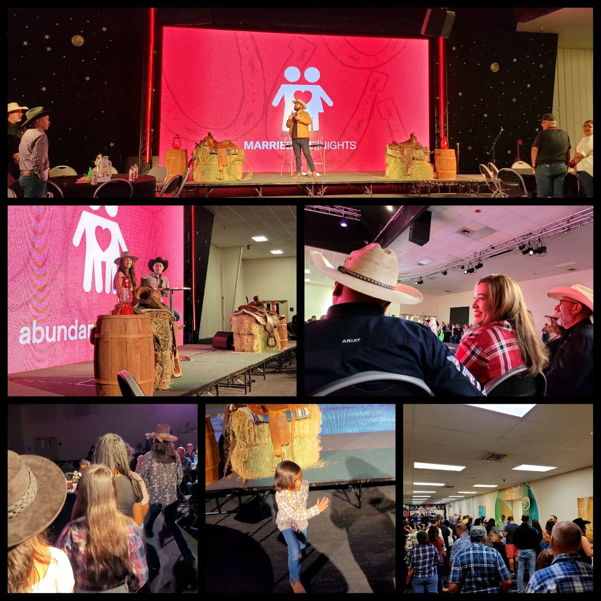 AGreatVictory's tweet photo. Cowboys &amp; Cowgirls kinda night @ Abundant Married Life! Faith, Family, &amp; Marriage. Thank you Pastor @jsalasjc &amp; @christianAsalas for last night's message. In a crowd full of "Good Things" (PRV18:22), nothing comes easy. Work together to make eachother better.🐎🤠❤️📖 @ZMarcoPolo https://t.co/Bzz7IE2zBM