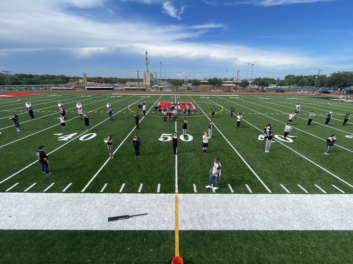 BandHillcrest's tweet photo. So proud of where we are at right now, Movement 1 is on the field! #PantherPride https://t.co/NbEGkw98I8