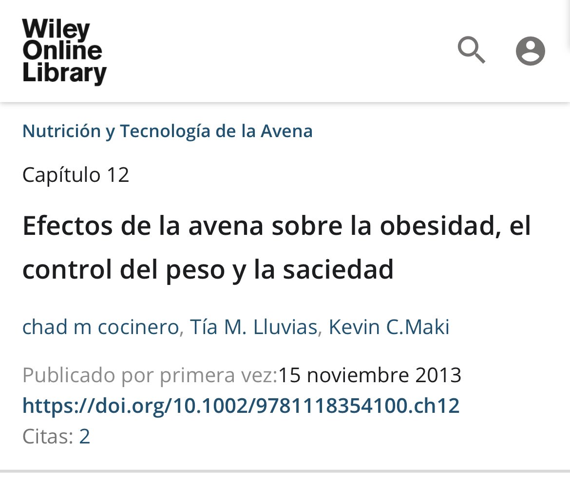 robertbv14's tweet photo. Multitud de estudios demuestran que la avena reduce el apetito y aumenta la saciedad en mayor medida que otros cereales, ayudando a controlar la ingesta calórica. 
Las personas que consumen más avena tienen menos sobrepeso , pero para asegurar causalidad debemos hacer estudios 👇🏻 https://t.co/gn09t3OKAh