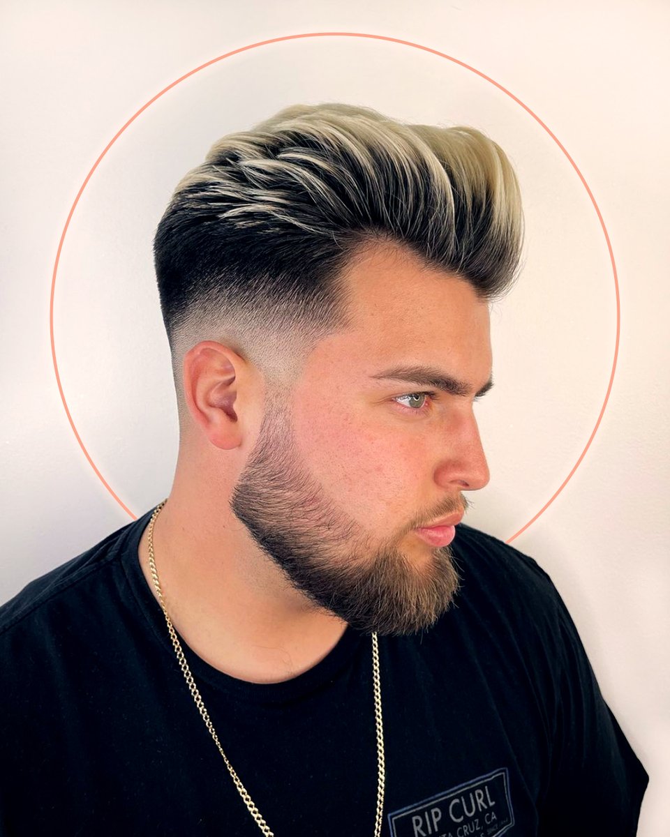 Learn to trim and shape styles like this one when you enroll in a #PMTS: bit.ly/2UTOB8D
Programs vary by each independently owned and operated franchise. 
#PMTS Costa Mesa Barbering Learning Leader @ razothebarber (IG) and 2022 Barbering Alum @ chedgarblendz (IG)