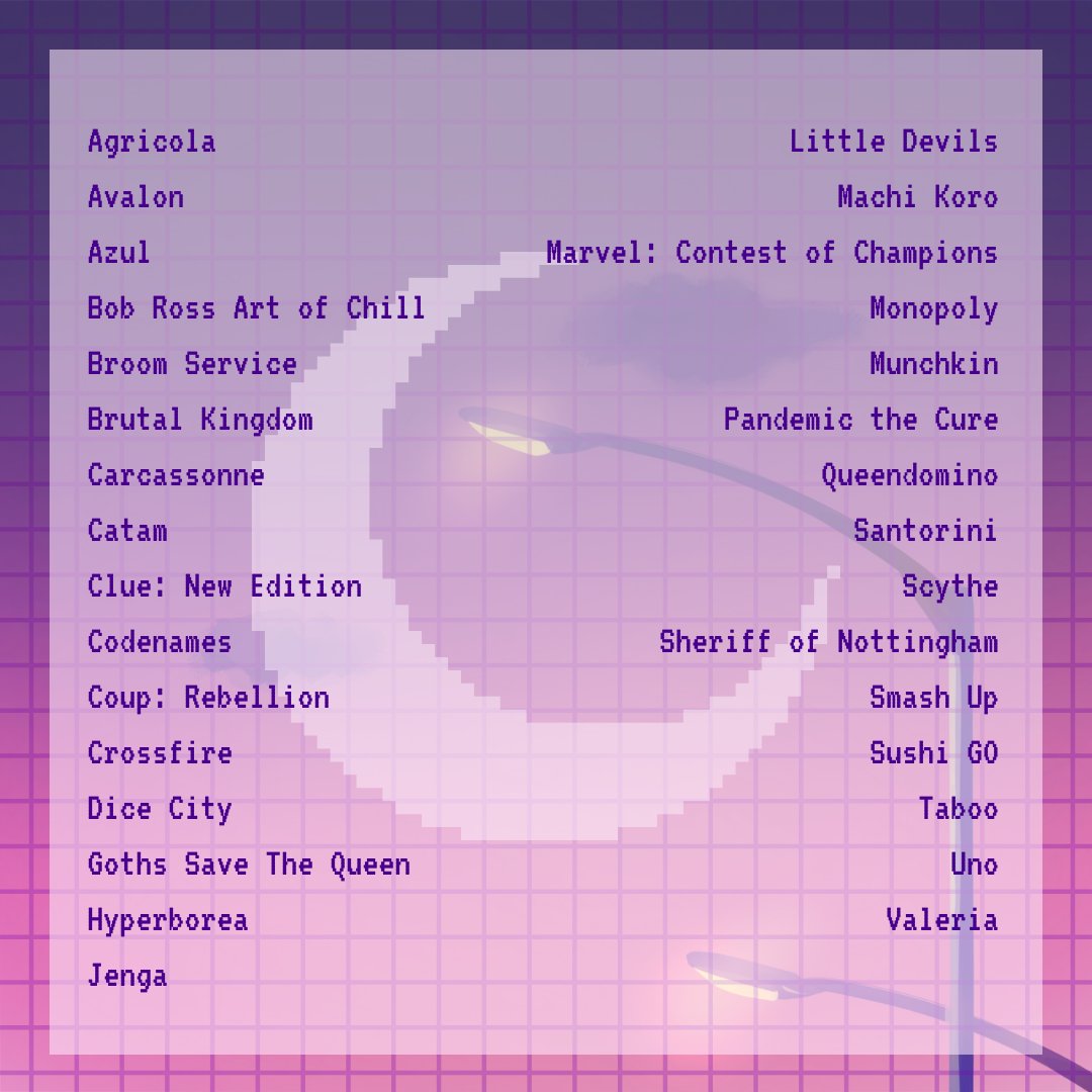 square_escape's tweet image. heres our game list for board game night, available to play from 6:30-11pm!
#ocescaperooms #socalescape #escaperoom #squareroomescape #boardgame #gamenight #videogame #mariokart