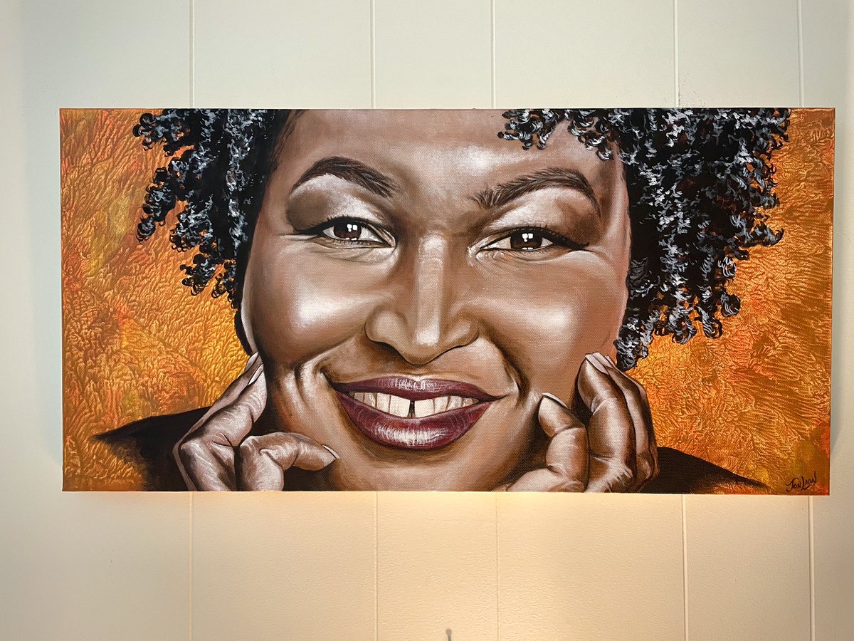jonlionfineart2's tweet photo. 🚨FOLLOW BACK TWEET🚨

I’m trying to get better at following people back…so…if you RETWEET my @staceyabrams painting I will follow you, after vetting of course

❤️ https://t.co/gEdUD820wN