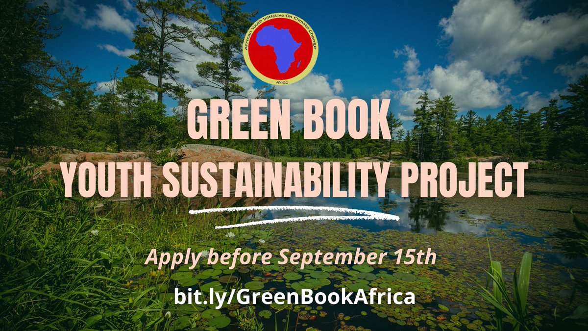 AYICC's tweet photo. To all the amazing African Young Climate Actors. #AYICC launched a call for #YouthSustainabilityProject.

Get a chance to showcase your projects &amp; get featured in our #GreenBook ahead of #COP27 &amp; many more opportunities!

Submit your idea: https://t.co/tHrLT1IqsD
DDL: Sept 15th https://t.co/zfSEiBxMjk