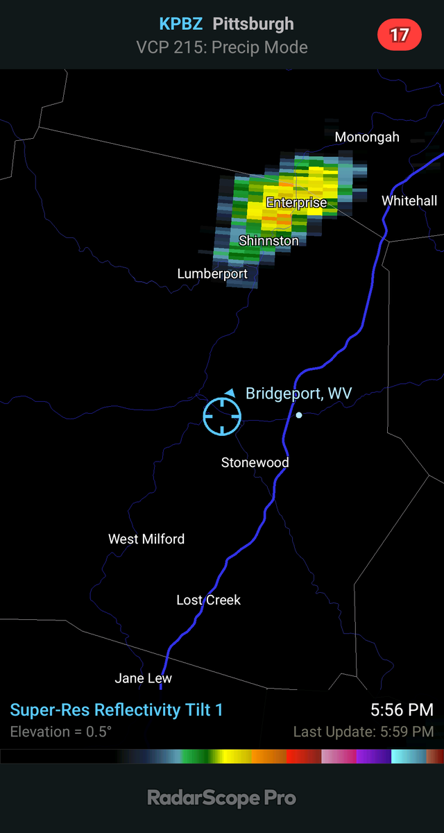 KhalilMcIver's tweet photo. Out again at the Italian Festival today. Looking at a towering cumulus cloud North of Clarksburg. #wvwx https://t.co/5fdhyftfs0