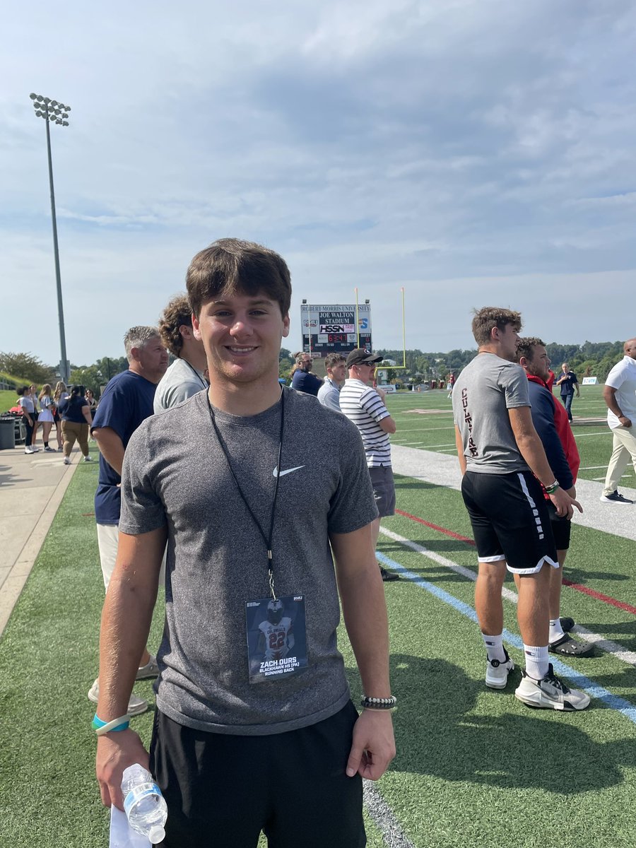had a great time at <a href="/RMU_Football/">RMU Football</a> today. thank you <a href="/FlashTanski/">Bart Tanski</a> for showing us around <a href="/CoachHayward/">Zack Hayward</a>