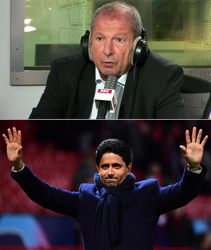 LMDFoot_'s tweet photo. Rolland Courbis : "Il faut arrêter de critiquer le président du PSG. Heureusement que les Qataris sont arrivés dans notre championnat, sinon on serait en dessous de la Bulgarie et de la Roumanie ! Tu t'imagines les droits TV qu'on aurait s'il n'y avait pas eu le PSG ?" https://t.co/owymLOp7vO
