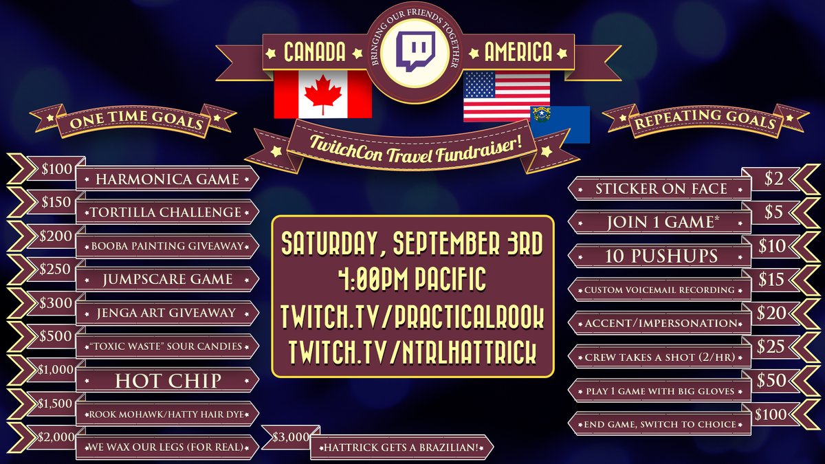 ntrlhattrick's tweet photo. LESS THAN ONE HOUR UNTIL WE GRIND TO LOSE THAT BODY HAIR! 
Come hang out and help us raise some money!
https://t.co/BZu9ZMpF2z
https://t.co/yDCoYKJTc3 @PracticalRook 

#fundraiser #twitch #twitchcon #indiepodcast #podernfamily #podnation #gamewithfame #SmallStreamersConnectRT https://t.co/9A3yHAruZ6