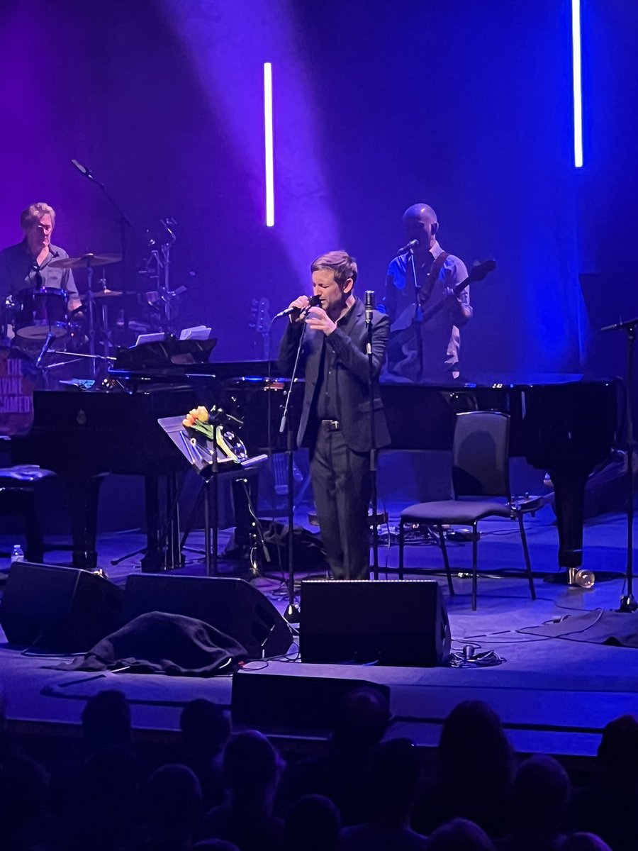 Bagpussjo's tweet photo. Glorious night 4 at the Barbican with @divinecomedyhq ❤️ Both Absent Friends and Victory for the Comic Muse were sublime https://t.co/7pVFWRhlLB