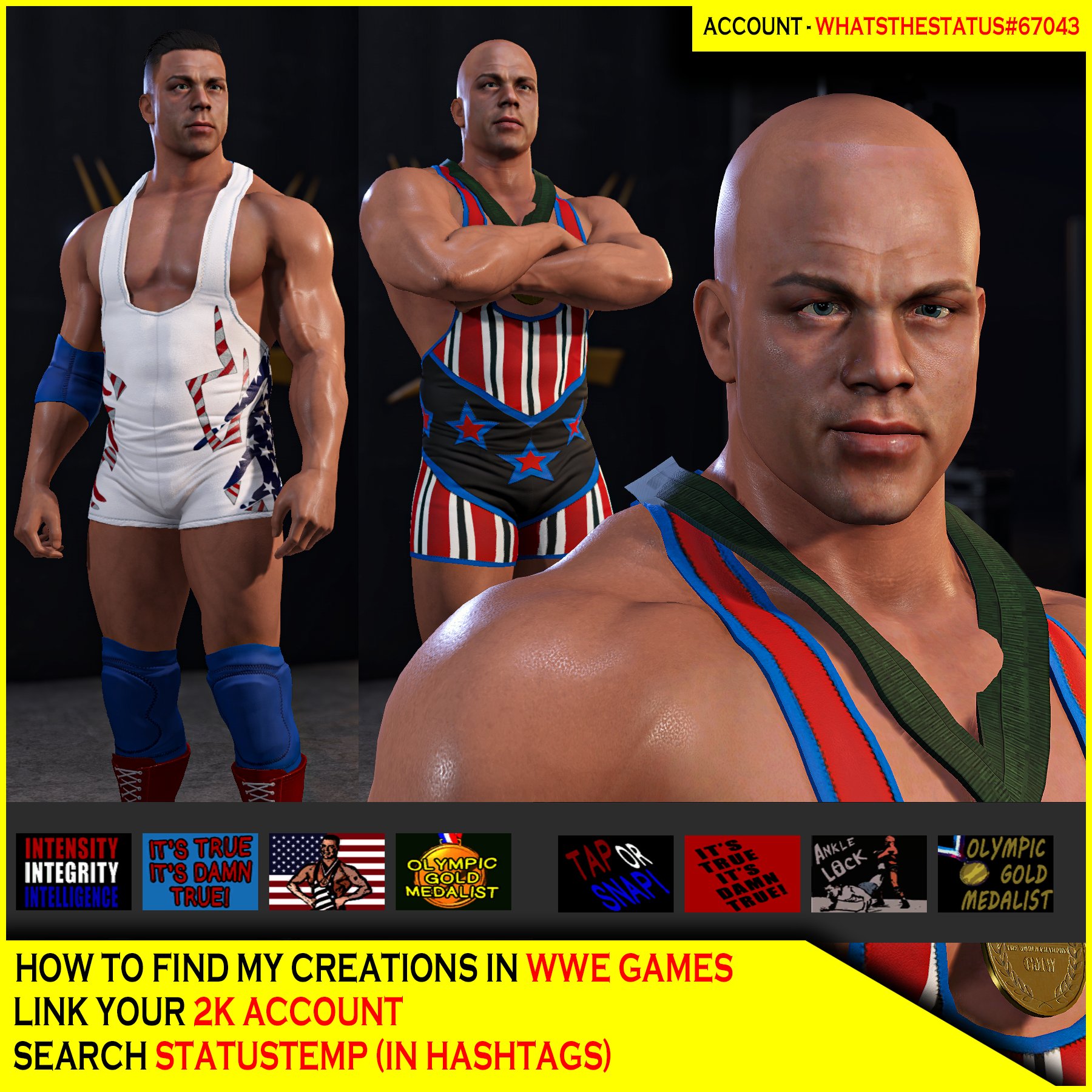 WWE 2K22 Kurt Angle Face Scan Upload by Bhangra22man