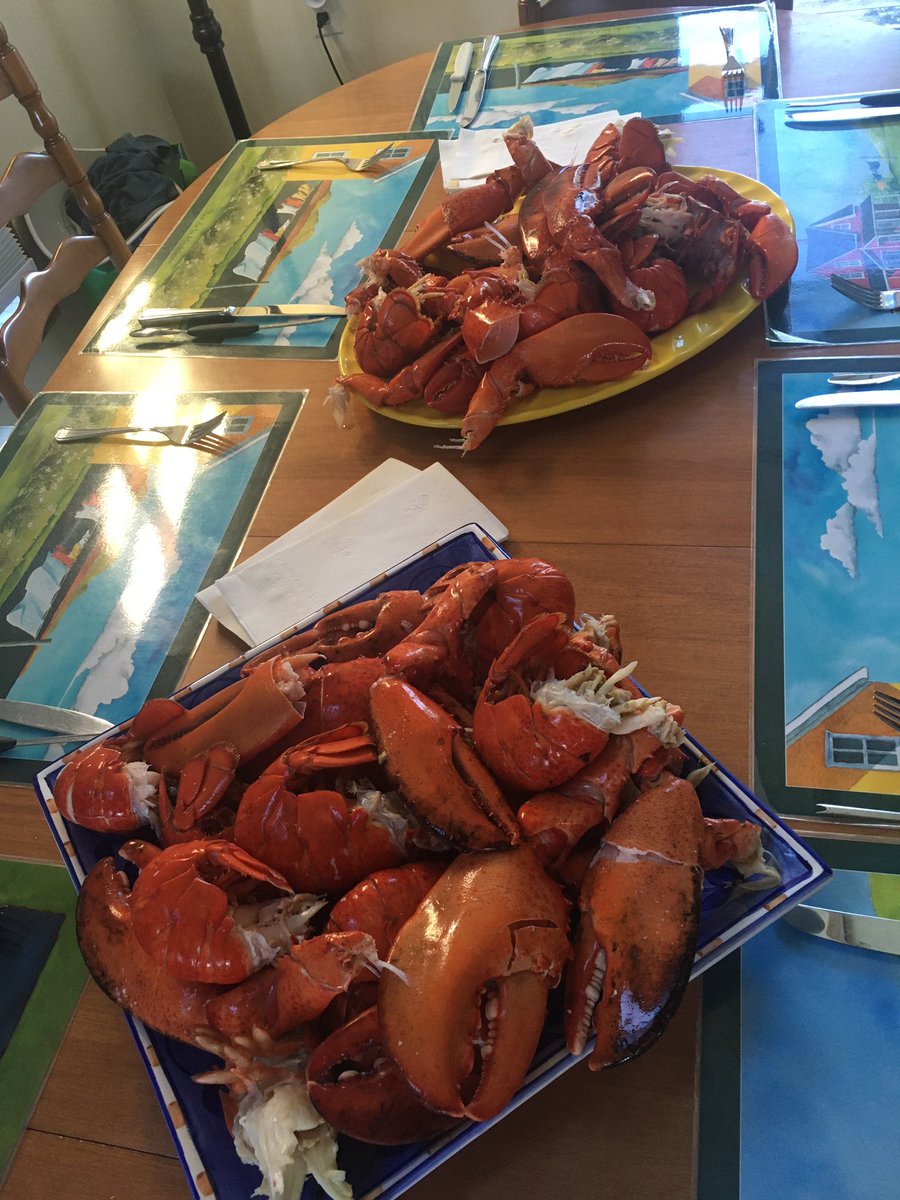 EmilyStairsTO's tweet photo. Bless Acadian Uncles - they do not play when it comes to lobster ❤️ https://t.co/JYOBHszl8l