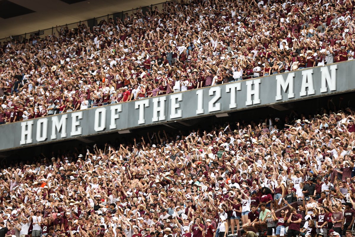 Rain or shine. The best fans in the nation. 

Thank you #12thMan for your support! See you back inside Kyle Field next Saturday.

#BTHOsamhouston 👍