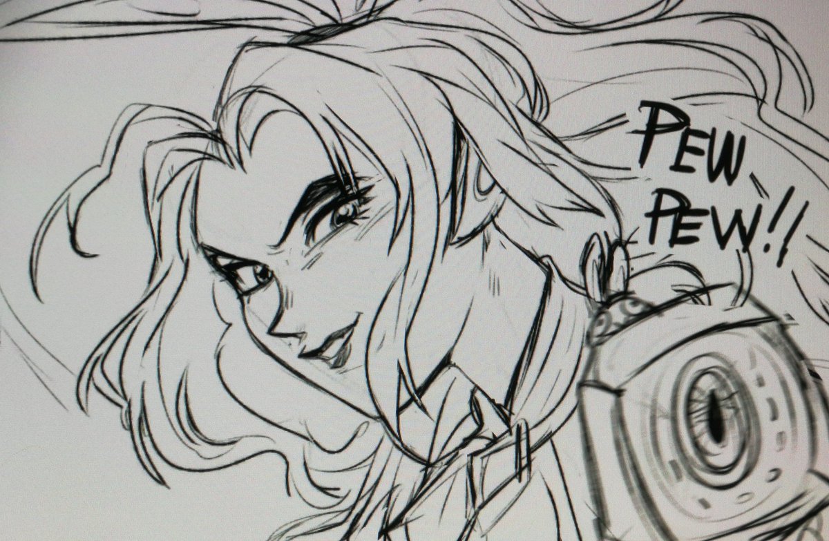 Felt an urgent need to do Battle Bunny Miss Fortune in a 90's anime style 