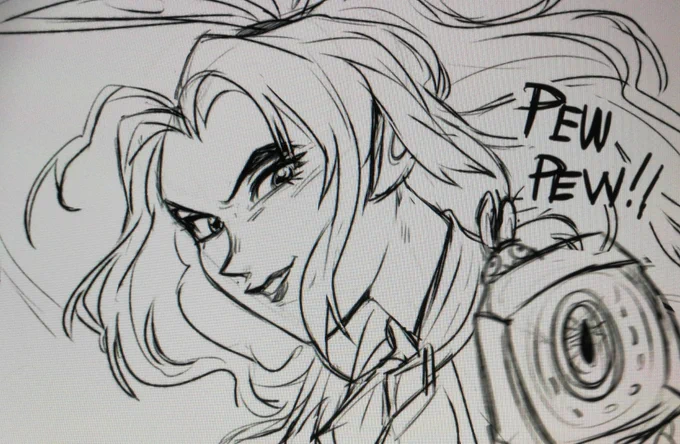 Felt an urgent need to do Battle Bunny Miss Fortune in a 90's anime style 