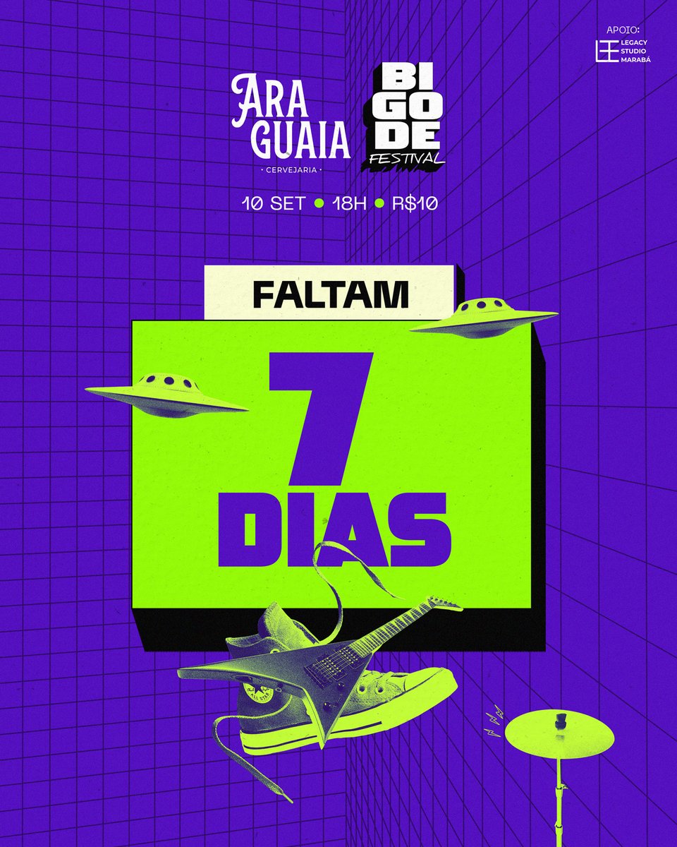 bigodefest's tweet photo. UMA SEMANA!

Faltam 7 dias pro festival de música mais maroto e sensual de Marabá e Região 😏🤙🍺

A 4ª edição do Bigode acontece dia 10/09 a partir das 18h na Cervejaria Araguaia 🍺

Os ingressos custarão básicos $10 e serão vendidos somente na portaria, no dia do evento👈🧐 https://t.co/1oxKU36ssG