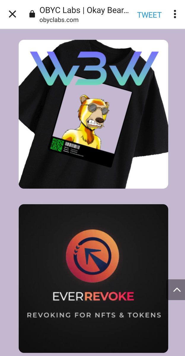 <a href="/OkayBearsYC/">Okay Bears Yacht Club - OBYC</a> <a href="/OBYCLabs_/">OBYC Labs™️</a> knows how to do it Right 💪🏻
Check them out #RISERS

 #EverRise #EverRevoke #OBYC