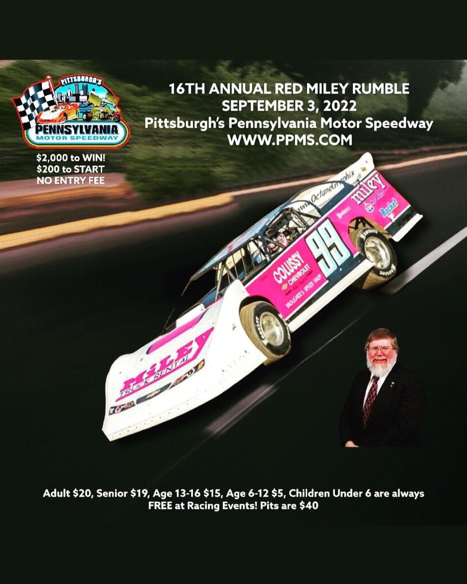 Forgive the pun, but are you Red-y to Rumble? The <a href="/RUSHLM/">RUSH Late Models</a> are at <a href="/PAMotorSpeedway/">PPMS 🏁</a> tonight for the $2,000-to-win 16th Annual Red Miley Rumble! Join us now on Dirt.TV!