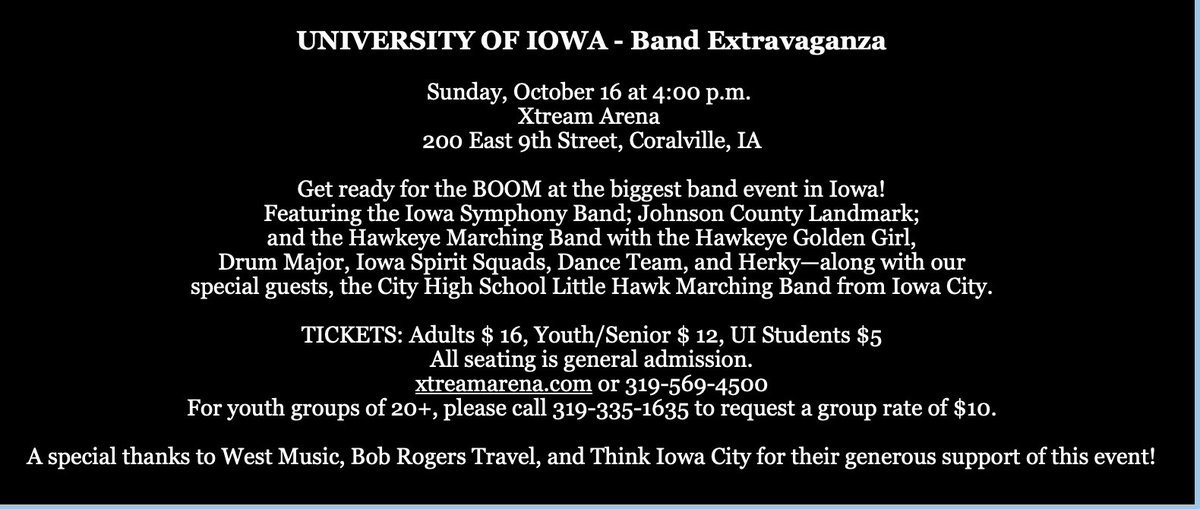 Iowa Bandmasters (@iowabandmasters) on Twitter photo 