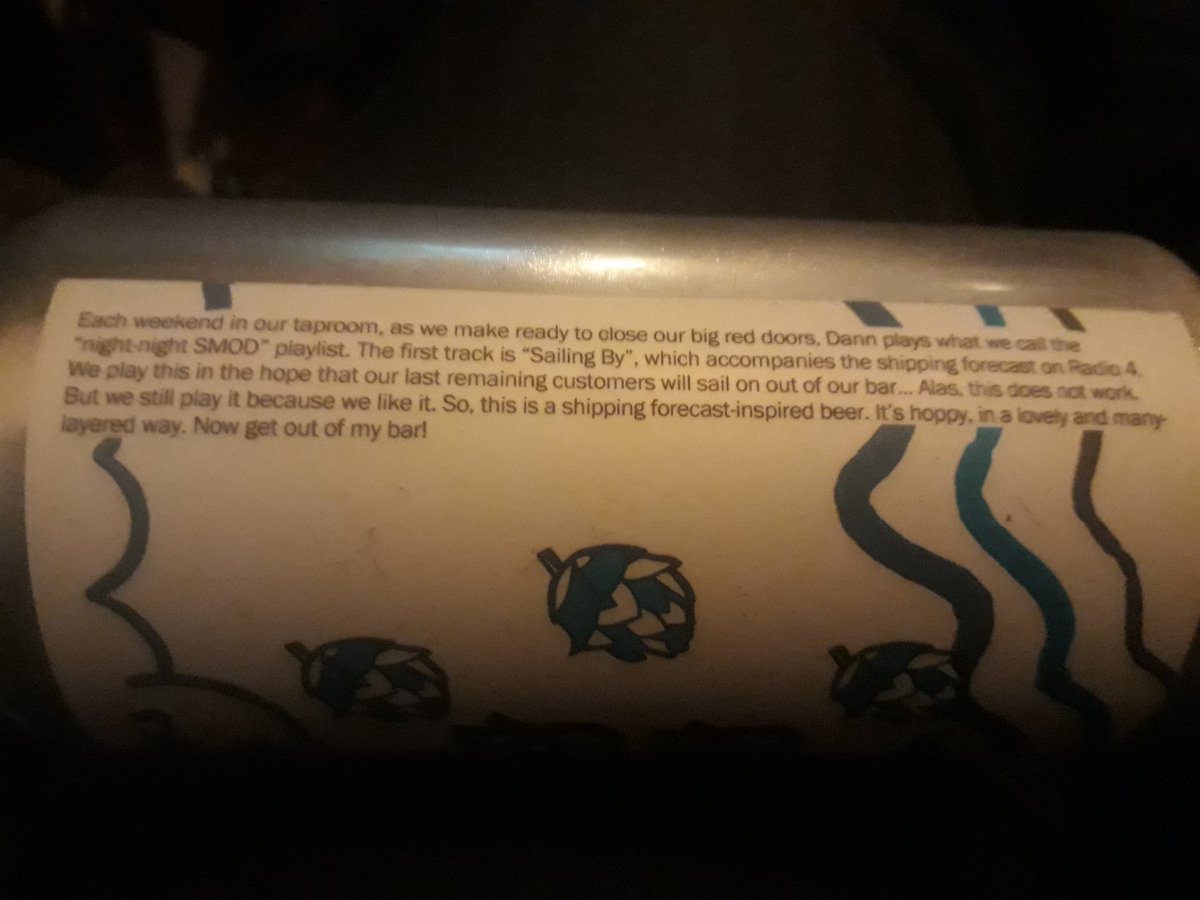 kmflett's tweet photo. .@beerofsmod beer inspired by @BBCRadio4 shipping forecast #sailingby https://t.co/RC7yXJqbCo
