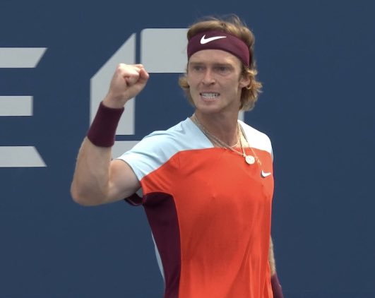 DonatellaSweety's tweet photo. What a marvelous match!!! So proud of you Andrey!!! Keep the fighting mood and all the best!!! ♥️🏆🎾🍀 @AndreyRublev97 @usopen https://t.co/2BzcIHXfkT