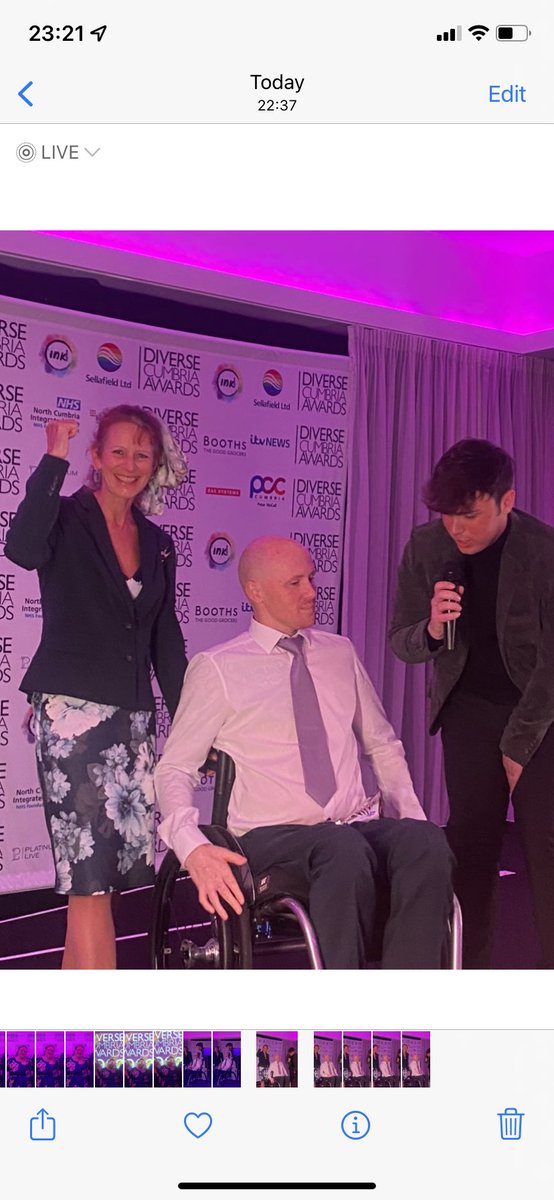 NCICNHS's tweet photo. We’ve had a great night @DiverseCumbria awards this evening.  We were shortlisted in 2 awards and presented positive role model to the inspirational Matthew Thicke. No winners but very proud of everything we are doing to make #teamncic more inclusive. Well done to all the winners https://t.co/pLVe1CwxiY