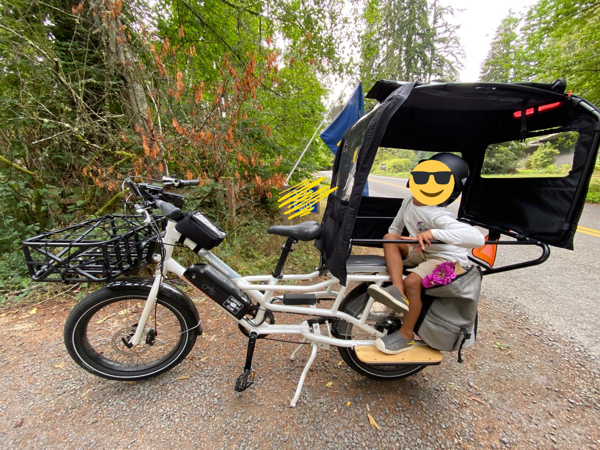 traclay's tweet image. DadWagon ready for those crisp fall rides with the kids #radwagon4 @RadPowerBikes