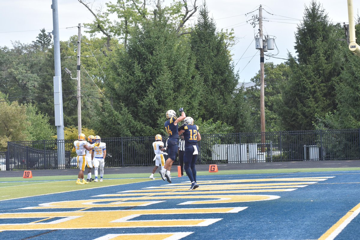 MUKnights's tweet photo. So good to see No. 12 Jacob Pressler back in the end zone for @MarianUFootball! https://t.co/Dtgj3zQU5Q