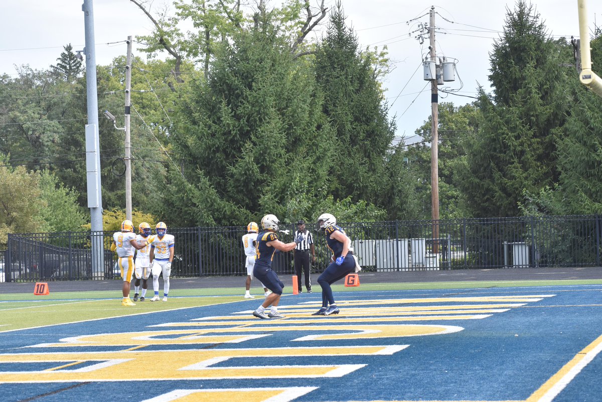 MUKnights's tweet photo. So good to see No. 12 Jacob Pressler back in the end zone for @MarianUFootball! https://t.co/Dtgj3zQU5Q