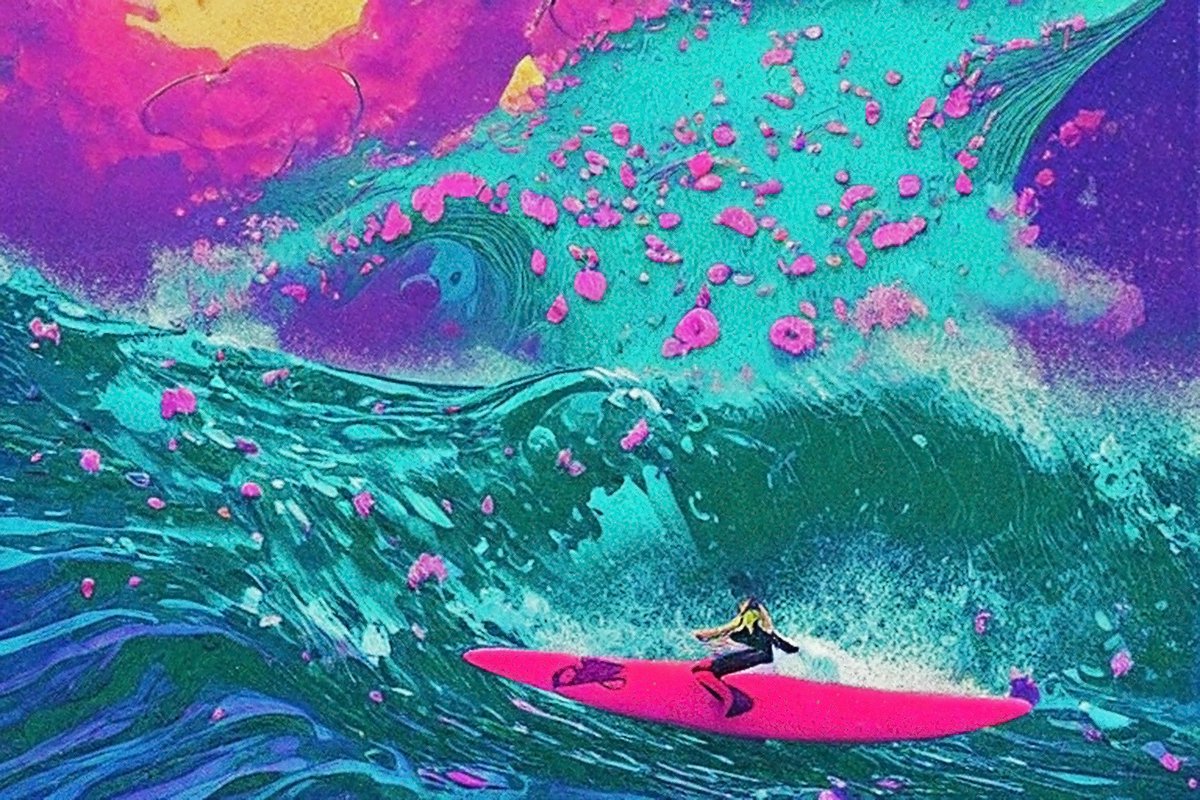 therunninglight's tweet photo. Neural Surfer 🌊🏄♀️
#aigeneratedart #AI #deeplearning #MachineLearning #dreamy #scifi #retro #digital #art #techie #computing #stablediffusion #software #engineering #sdet #automation #futuristic #cyber #ocean #surfing #digitalsurfing #neurosurfer #cyberocean @neural_love https://t.co/KGGloUjHZP