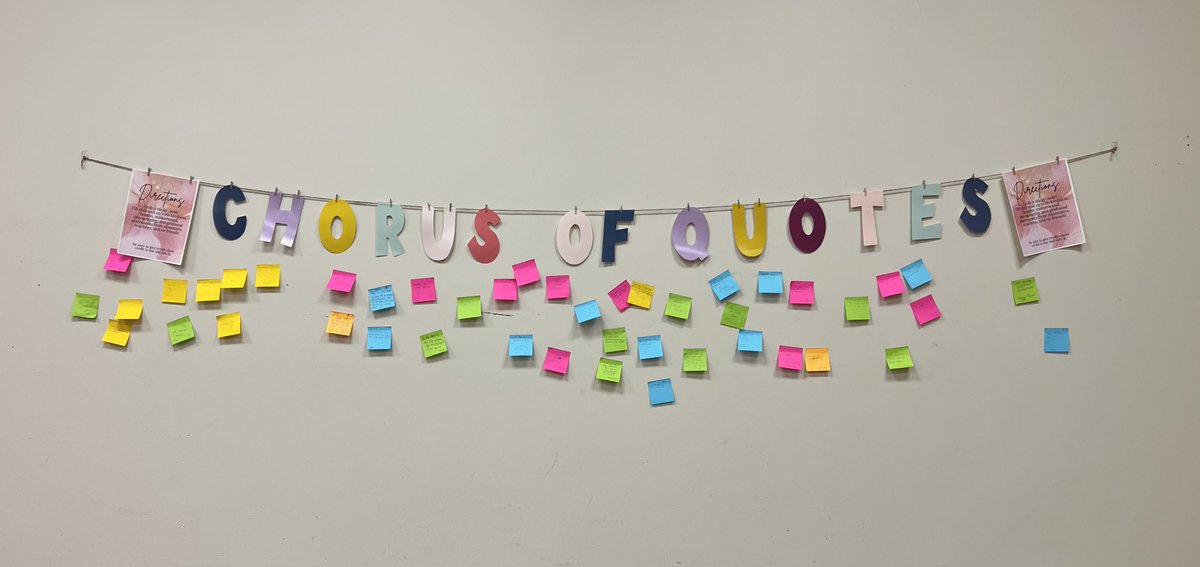 Day 5 was reflective! What is one thing you like about this class? We made it through Week 1! #slhscavchorus