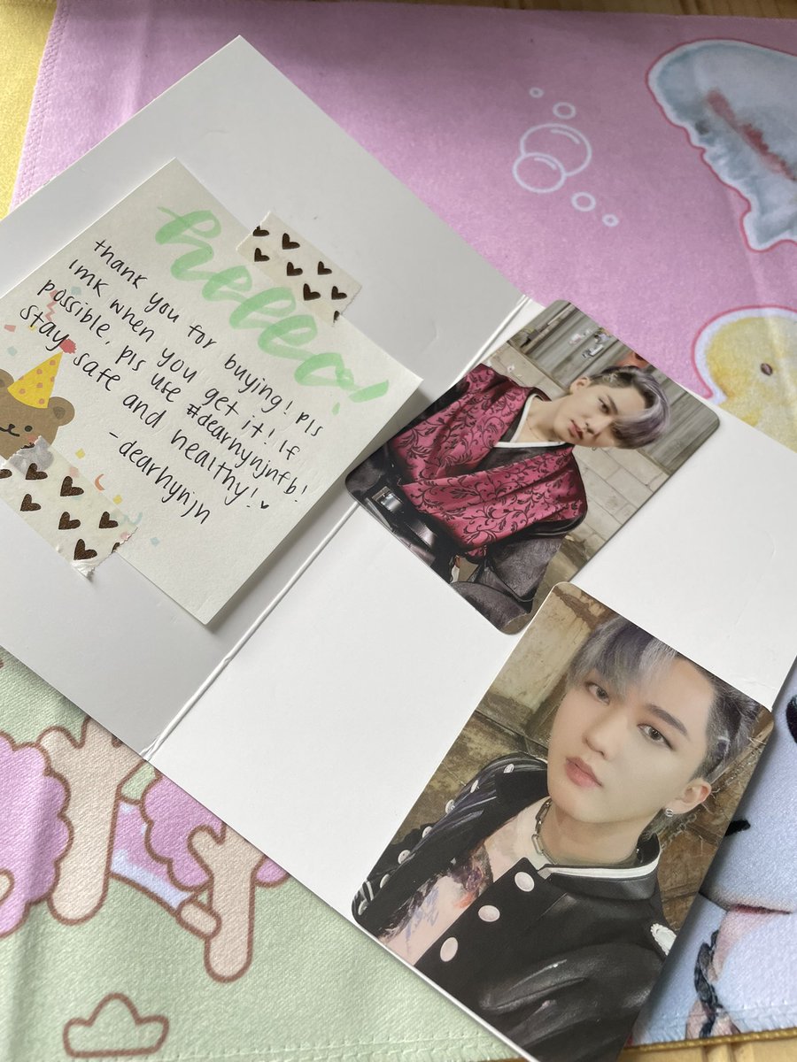 zeeejc's tweet photo. @dearhynjn just received my mail☺️tysm for binnie🥰🥰🥰n for the cute freebies would definitely purchase from u again !!!! #dearhynjnfb https://t.co/nzMTnW3gsd