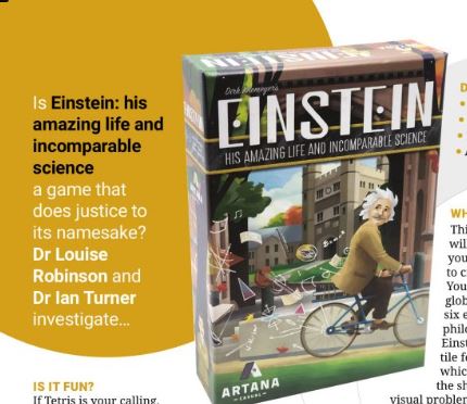 Latest Game Theory article with <a href="/Doc_R_/">Dr Louise Robinson</a> Einstein by <a href="/GotGeniusGames/">Genius Games</a> bit.ly/3qg1jNH (page 35) #GameBasedLearning