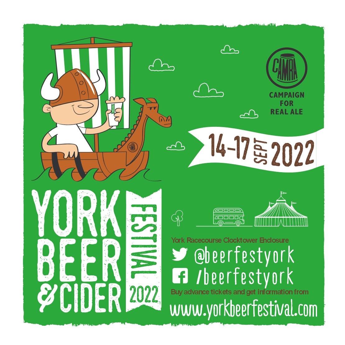 Less than 2 weeks until Yorkshire's biggest beer festival returns to York Knavesmire - find out all about it and get advance tickets for FastTrack entry here: yorkbeerfestival.com