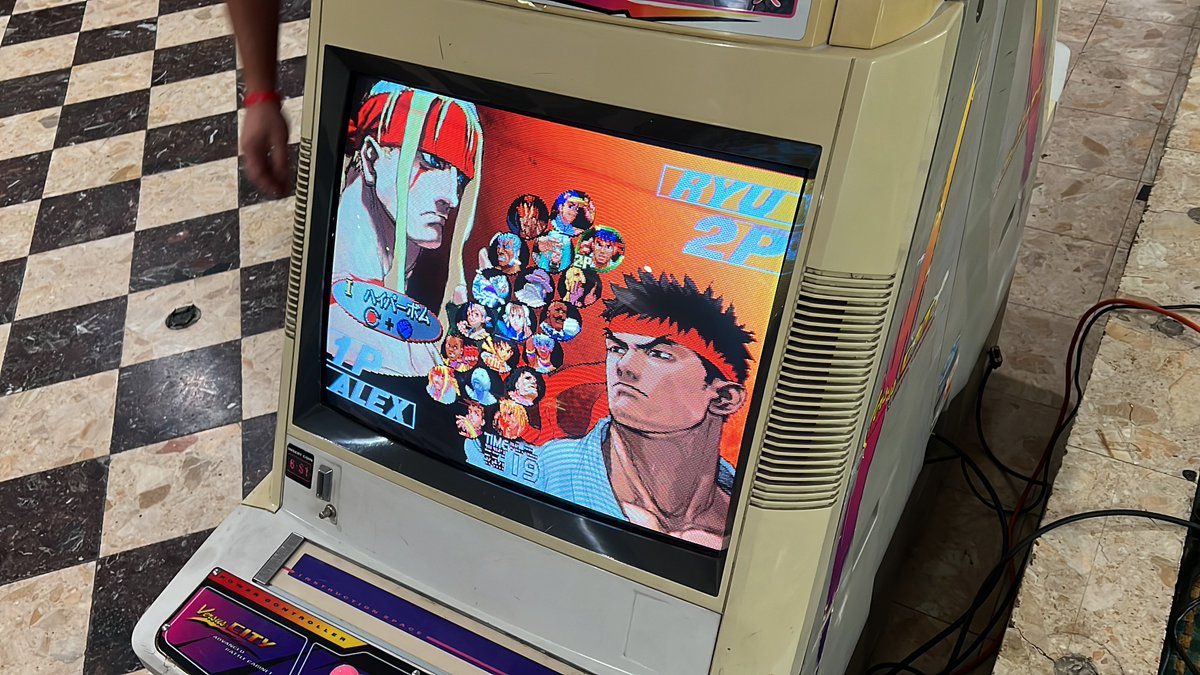 nycfurby's tweet photo. My man’s like @majorsfool checking the crosshatch for linearity, swapping boards on the fly quick in a production environment. These arcade legends don’t get the love or props they deserve doing shit so nice behind the scenes #ArcadeGaming #ThisIs3rdStrike https://t.co/FhCAUJzAGZ